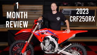 2023 Honda CRF250RX 1 Month Review and Ride [upl. by Rasaec]