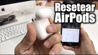 Como Resetear Apple AirPods ★ Hard Reset [upl. by Occor]