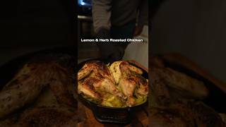 The Best Roasted Chicken Recipe Ever  Lemon Herb Roasted Chicken shorts food [upl. by Amliv756]