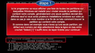 Réinitialiser le mot de passe windows perdu xpvista78 [upl. by Halladba]