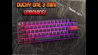 Ducky One 3 Mini UNBOXING Sound and light review [upl. by Christoforo]