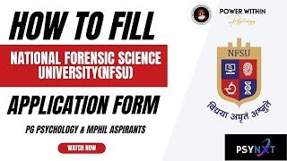 NFSU Application form 2024  Step by Step Guide for Admission Application Form [upl. by Dexter570]