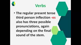 Inflection in English Phonetics and Phonology Pronunciation [upl. by Xxam505]