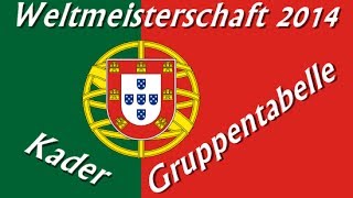 Portugal WM Kader amp Gruppentabelle Weltmeisterschaft 2014 Brasilien  Let´s Play Fifa 14  POR 01 [upl. by Notgnilliw752]