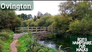 27 Robs Hampshire Pub Walks Ovington Alresford Itchen Stoke The Watercress Walk 55 miles [upl. by Joyann]