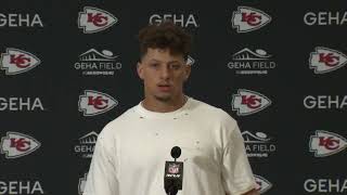 Patrick Mahomes On Dropped Balls Sky Moore and Travis Kelce after Loss to Detroit Lions [upl. by Norud]