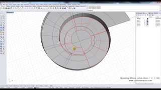 Modelling 3D Ionic Volute in Rhino 3D CAD software [upl. by Burnside795]