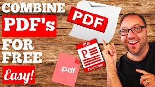 How To Combine PDF Files Into One  FREE [upl. by Nelrsa372]