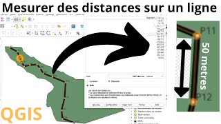 Qgis mesurer des distances [upl. by Santa]