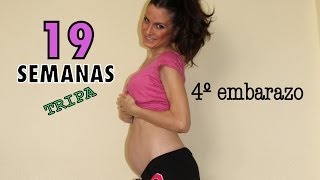 Tripa 19 semanas embarazo  19 weeks pregnant belly [upl. by Inaffets]