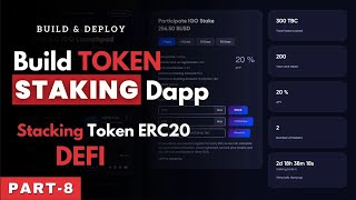 Custom ERC20 Token contract For Stacking  Build And Deploy Token Stacking Dapp [upl. by Enyamrahc90]