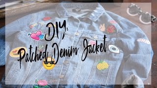 DIY Make Your Own Patched Denim Jacket [upl. by Yonina]