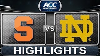 Syracuse vs Notre Dame  2014 ACC Womens Basketball Highlights [upl. by Ansel]