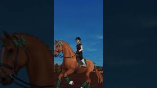 My first video sso slowmo duchwarmblood horse starstableonline greenfit starstable [upl. by Wall614]