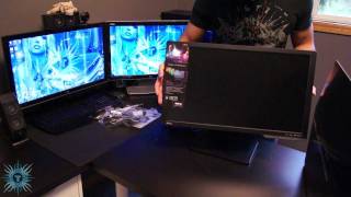 HD BenQ XL2410T 120hz 3D LED Monitor Unboxing [upl. by Simona721]