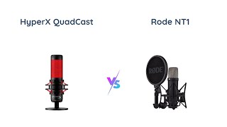 HyperX QuadCast vs Rode NT1 5th Gen  Microphone Comparison [upl. by Bostow227]