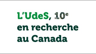 LUniversité de Sherbrooke 10e en recherche au Canada [upl. by Hareehahs57]