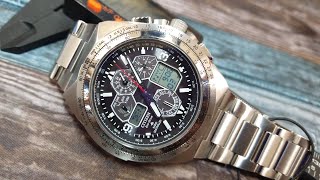 Citizen JY812058E Promaster Skyhawk AT Steel Black Dial [upl. by Iaht]