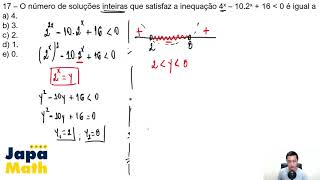 Prova EsPCEx Resolvida2021  Matemática  Inequação Exponencial [upl. by Acquah989]