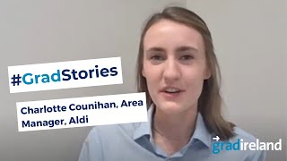 My Career in Retail Charlotte Counihan Area Manager Aldi [upl. by Atinar]