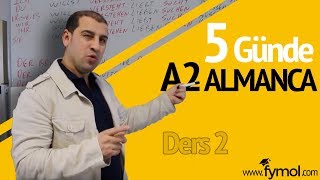 5 günde A2 Almanca Öğreniyorum Ders 2  Online Almanca Kursu [upl. by Eicnarf384]