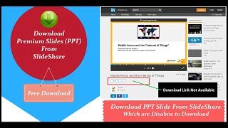 How to Download Slide PPT From SlideShare Which are Disable to Download  Slideshare Download [upl. by Oiratnom777]