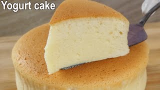 Soft and Fluffy yogurt cake Recipe  How to make Souffle Yogurt Cake [upl. by Dhu]