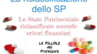 La Riclassificazione dello Stato Patrimoniale le pillole del Professore [upl. by Edijabab]