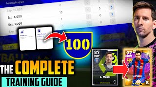 എങ്ങനെ Players നെ ട്രെയിൻ ചെയ്ത് 100 ആകാം Complete Player Training Guide  Team Infinity [upl. by Thom]