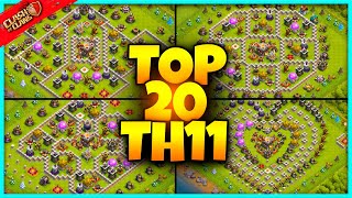 Best INSANE TH11 WARTROPHY Base Link 2024 Top20 Clash of Clans  Town Hall 11 War Bases [upl. by Nodyroc]