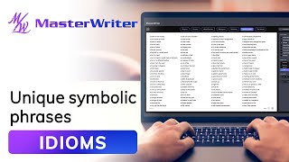 IDIOMS  Tips amp Tricks  MasterWriter [upl. by Parfitt]