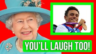 Late Queen’s Hilarious Comeback to Olympian Tom Daley—A Royal Moment to Remember [upl. by Rowley606]