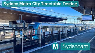 Transport for Sydney Vlog 836 Sydenham  Sydney Metro City Timetable Testing [upl. by Anne-Corinne679]