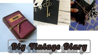 Diy Vintage Diary 🏚️🗝️👴ZainabArtGallerydiy viralvideo trendingshorts Subscribe 😜😄😄 [upl. by Riebling]