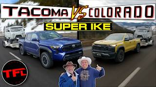 2024 Toyota Tacoma vs Chevy Colorado FULLY LOADED Both Take on the Worlds Toughest Towing Test [upl. by Natala]