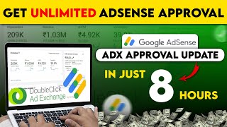 ADX Approval Updated Method 2024  In Just 8 Hours  Get Unlimited Adx Approvals [upl. by Nylhtak]