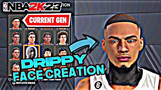 DRIPPY FACE CREATION TUTORIAL NBA 2K23 CURRENT GEN 🔥🥶 [upl. by Grefe]