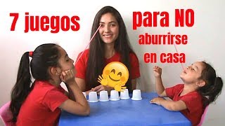 7 JUEGOS DIVERTIDOS para NO ABURRIRSE en CASA  IDEAS para NIÑOS [upl. by Aileahcim953]