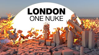 Simulation of a Nuclear Explosion in LONDON [upl. by Suoirtemed]