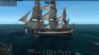 Admiraal de Ruyter 3rd Rate Vs Pavel 2nd Rate Naval Action [upl. by Huber]