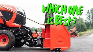 The Best Kubota BX Snow Removal Attachments [upl. by Kimball779]