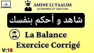 La Balance Comptabilité  6 et 4 Colonnes Exercice Corrigé [upl. by Aynna]