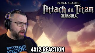 ATTACK ON TITAN 4X12 REACTION Guides Shingeki No Kyojin [upl. by Tare]