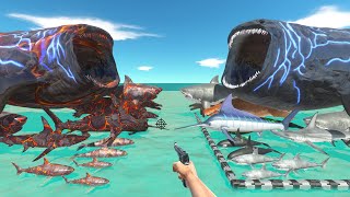 FPS Avatar Rescues Aquatics and Fights Volcano Sea Monsters  Animal Revolt Battle Simulator [upl. by Harper]