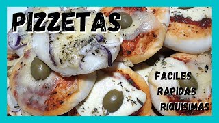 Como hacer Pizzetas Fáciles Caseras [upl. by Onavlis]