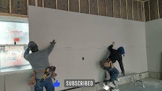 Behind the Scenes Our Drywall Installers Method At Westhampton Ma Part 6 drywall [upl. by Aubyn675]