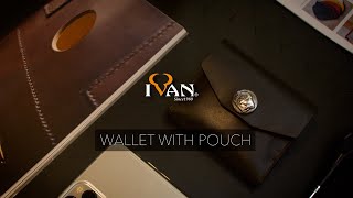 Leather Project Trifold Wallet DIY  FREE PATTERN [upl. by Fornof]