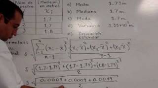 Como se calcula la desviación estándar a mano [upl. by Iolande]