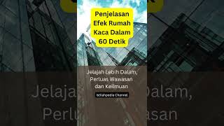 Penjelasan Efek Rumah Kaca dalam 60 Detik ShortVideo youtubeshorts [upl. by Ilrahc]