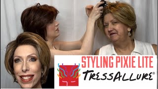 Styling The TRESSALLURE PIXIE LITE WIG  How To Use WIG WAX [upl. by Bernardine]